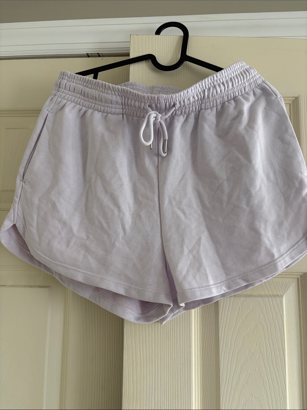 Women's Light Lavender Drawstring Shorts